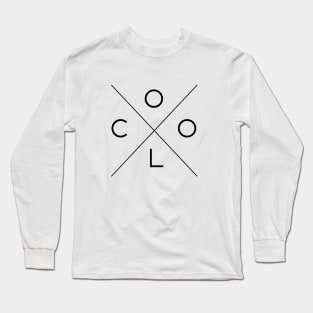 Cool - Minimalist Cross Design Long Sleeve T-Shirt